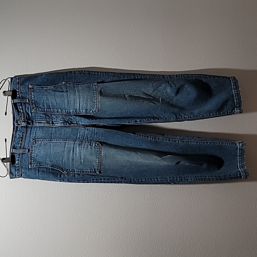 Madewell 28 High-Rise Ballon Blue Jeans Streetstyle Baggy Denim Trousers NWOT